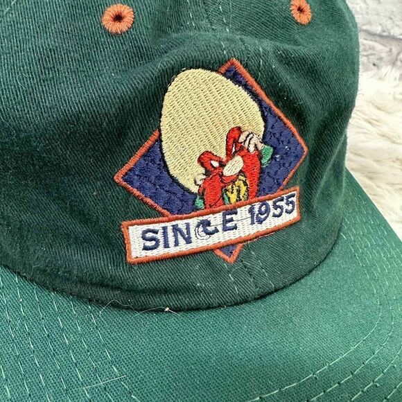 Vintage Acme Clothing Hat Yosemite Sam Green Baseball Cap Embroidered - Picture 2 of 7